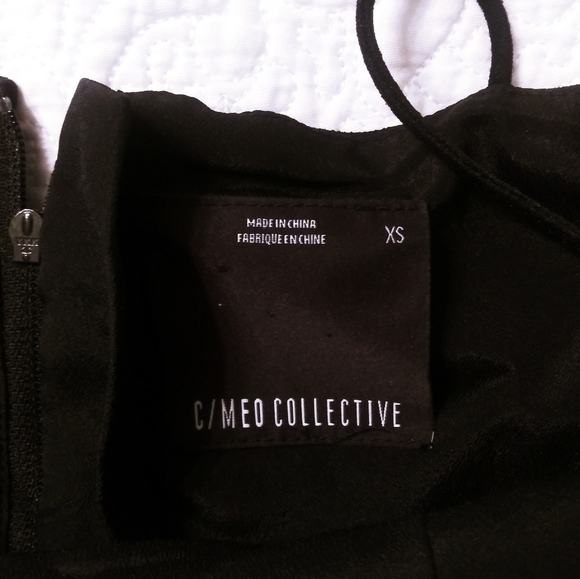 C/Meo Collective peplum‎ top black spaghetti straps classic dress up or down - Picture 8 of 8